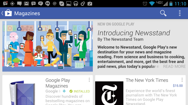 Google представила сервис Play Newsstand и средство оплаты Google Wallet Card